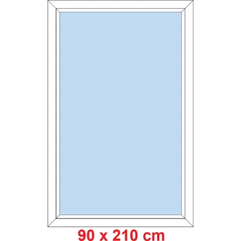 Okno Soft Plastové okno 90x210 cm, FIX neotevíravé