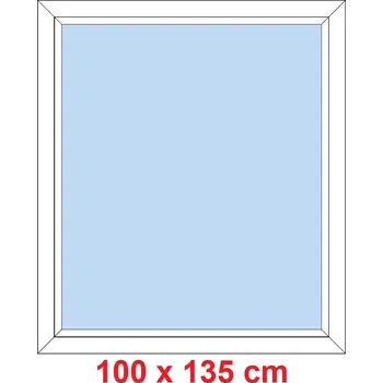 Okno Soft Plastové okno 100x135 cm, FIX neotevíravé