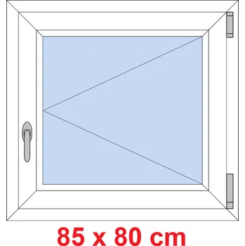 Okno Soft Plastové okno 85x80 cm, otevíravé