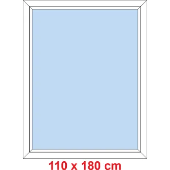 Okno Soft Plastové okno 110x180 cm, FIX neotevíravé