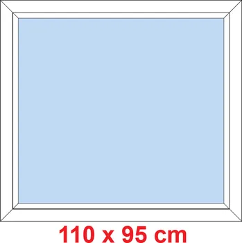 Okno Soft Plastové okno 110x95 cm, FIX neotevíravé