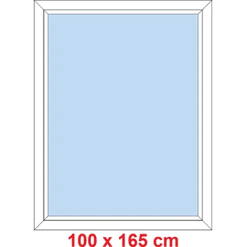 Okno Soft Plastové okno 100x165 cm, FIX neotevíravé