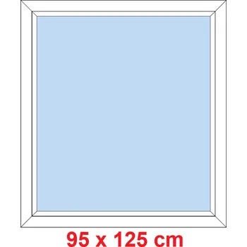 Okno Soft Plastové okno 95x125 cm, FIX neotevíravé