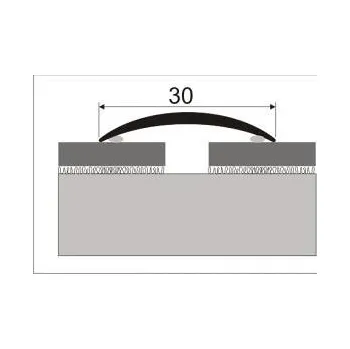 přechodová lišta Přechodový profil-oblý 30mm 270cm beton světlý