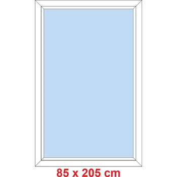 Okno Soft Plastové okno 85x205 cm, FIX neotevíravé