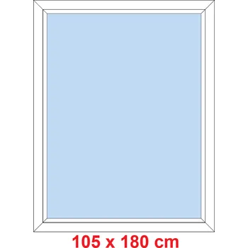 Okno Soft Plastové okno 105x180 cm, FIX neotevíravé