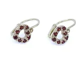 Diante Zlaté náušnice český granát 31513411