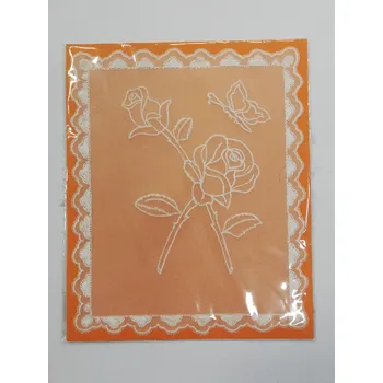 Ručně vyrobené přání - papírová krajka - č.10