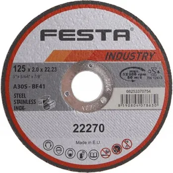 Řezný kotouč Řezný kotouč Festa Metal Ø 125 x 2 mm, FESTA INDUSTRY