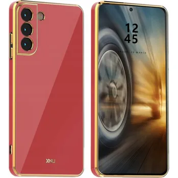 Pouzdro na mobilní telefon Zadní Kryt BBE CASE pro Samsung Galaxy S21 FE červený