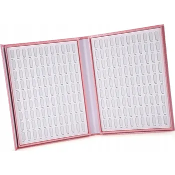 Lak na nehty STOJAN / VZORNÍK NA HYBRIDNÍ LAKY NA NEHTY - 216 TIPŮ - KNIHA / ALBUM / PREZENTÉR