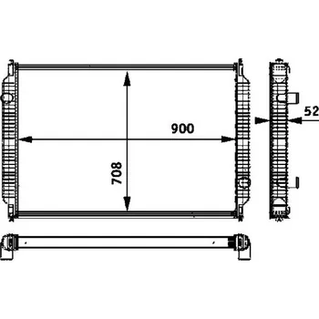 Chladič motoru Chladič, chlazení motoru MAHLE CR 720 000P