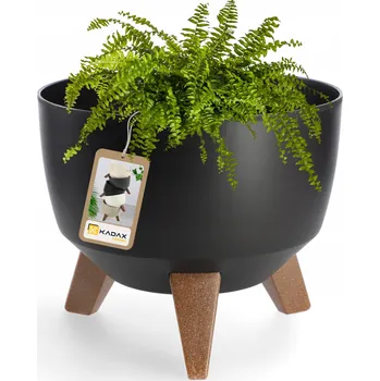 Květináč Černý plast Květináč Kadax 24 cm x 24 x 19,5 cm