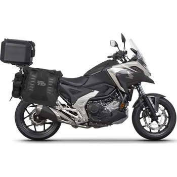 Motodoplněk SHAD Kompletná sada sedlových brašní TERRA TR40 adventure a hliníkového kufra SHAD TERRA BLACK 55L, vrátane montážnej sady SHAD HONDA NX 750 X 2021-