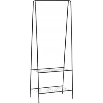 Věšák Stojanový věšák kovový VidaXL černý