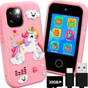 Hračka pro nejmenší DĚTSKÝ TELEFON HRAČKA SMARTPHONE INTERAKTIVNÍ S FOTOAPARÁTEM HRY