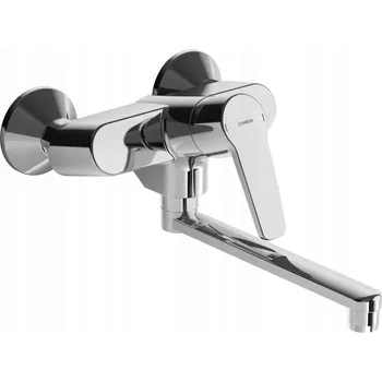 Vodovodní baterie Kuchyňská nástěnná baterie Hansa Polo stříbrná