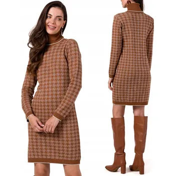 Dámské šaty BeWear šaty pro každý den, úpletové, délka nad kolena, velikost S/M