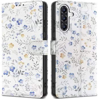 Pouzdro na mobilní telefon TECH-PROTECT WALLET GALAXY A36 5G SPRING FLOWERS