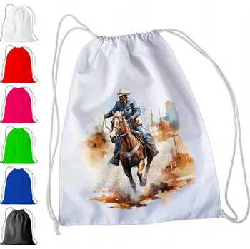 Obraz BÍLÝ SÁČEK DO ŠKOLKY, ŠKOLY, NA TV - WESTERN ZÁPAD