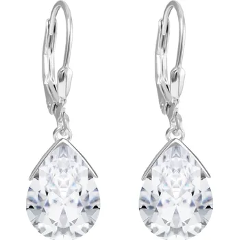 Šperk Stříbrné náušnice Clematis s kubickou zirkonií, malé 5289 00