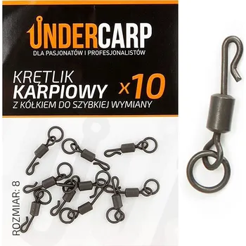 UNDERCARP Kaprový obratlík s kroužkem pro rychlou výměnu, velikost 8