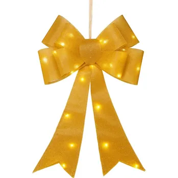 Vánoční dekorace DEKORATIVNÍ MAŠLE 60CM ZLATÁ 25 LED