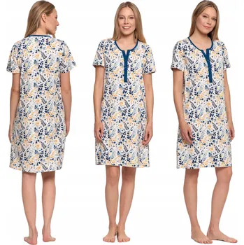 Dámská noční košile Dámská Noční Košile s krátkým rukávem, pohodlná MORAJ XXL