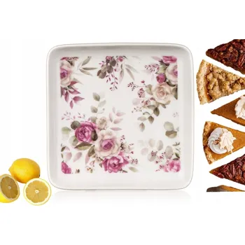 Talíř Talíř na salát, předkrmový talíř Domosfera rose růže květiny 16 cm