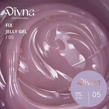 Lak na nehty DIVNA FIX Jelly Gel 05 stavební gel 20 ml želé barevný na nehty