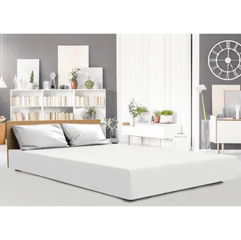 Prostěradlo Prostěradlo jersey s elastanem a gumou BÍLÉ 90x200