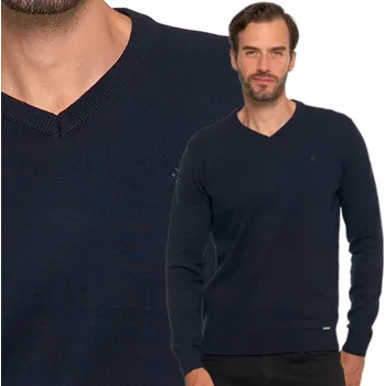Pánský svetr Elegantní Pánský Svetr Klasického Střihu z Bavlny Pohodlný MORAJ S