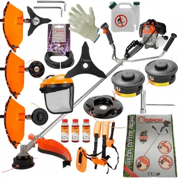 Křovinořez PowerL Motorový vyžínač 5,2 HP – robustní konstrukce, ergonomická rukojeť, rukavice, ochranná maska a profi popruhy + olej NAVÍC