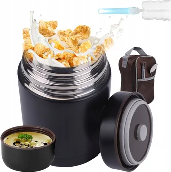 Termoska TERMOSKA NA JÍDLO 800 ML NEPROPUSTNÝ NEREZOVÁ OCEL IZOLAČNÍ TECHNOLOGIE