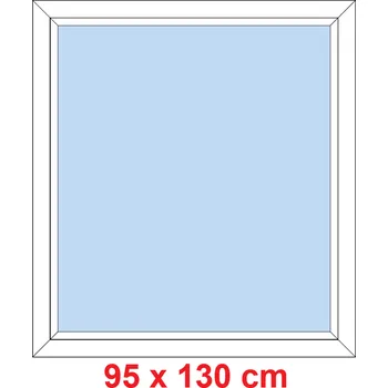 Okno Soft Plastové okno 95x130 cm, FIX neotevíravé
