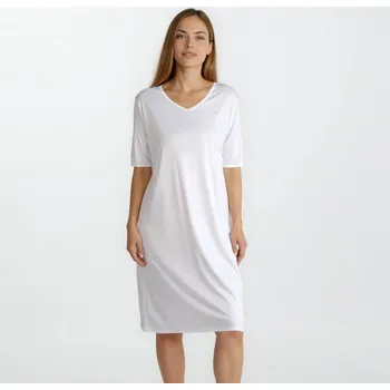Dámské noční prádlo TREAT WEAR DÁMSKÁ NOČNÍ KOŠILE - SILKY 2: Bílá XL