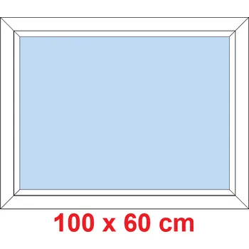 Okno Soft Plastové okno 100x60 cm, FIX neotevíravé