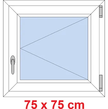Okno Soft Plastové okno 75x75 cm, otevíravé