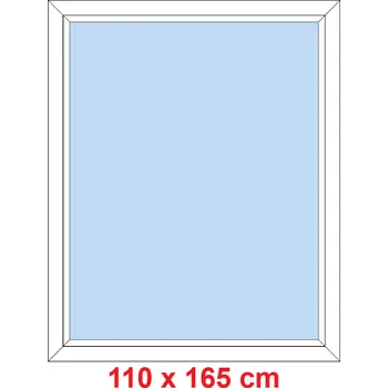 Okno Soft Plastové okno 110x165 cm, FIX neotevíravé