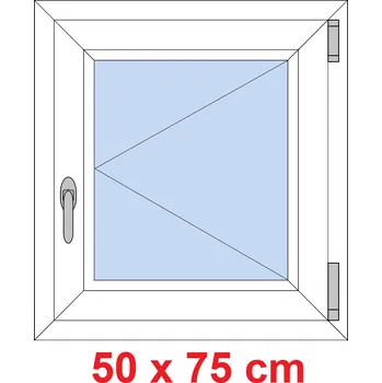Okno Soft Plastové okno 50x75 cm, otevíravé