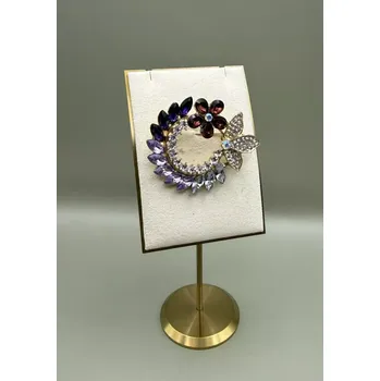 Brož Kovová brož velký "Ametystový věnec"