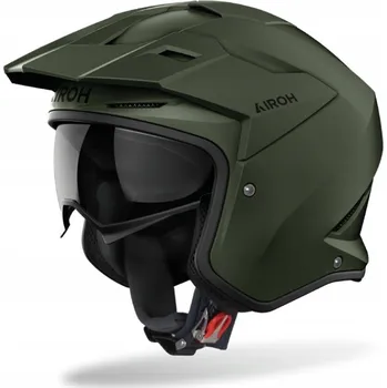 Helma na motorku PŘILBA AIROH KOMBAKT BARVA MILITARY GREEN MATNÁ VELIKOST L