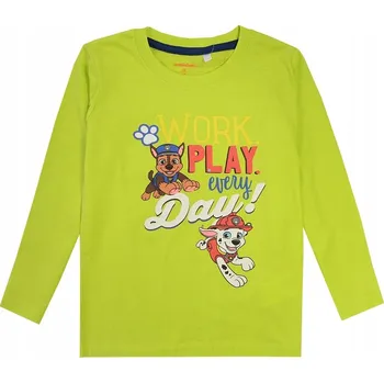 EplusM dětské tričko s dlouhým rukávem bavlna zelené, velikost 104