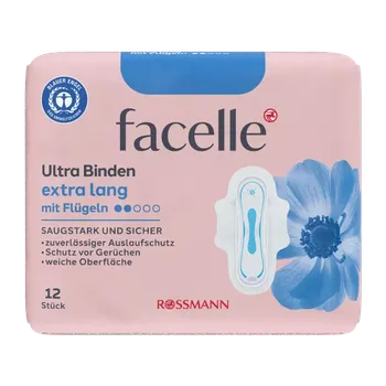 Menstruační vložka facelle Hygienické vložky Ultra Extra Long s křidélky 12 ks