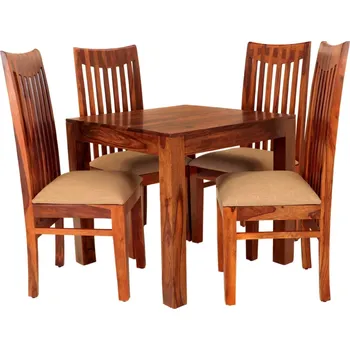 Jídelní set Kuchyňský set stůl a židle pro 4 osoby z masivu palisandr