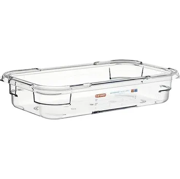 ARAVEN Gastronádoba GN 1/3, polykarbonát, integrovaný štítek, 65 mm, 2,35 l