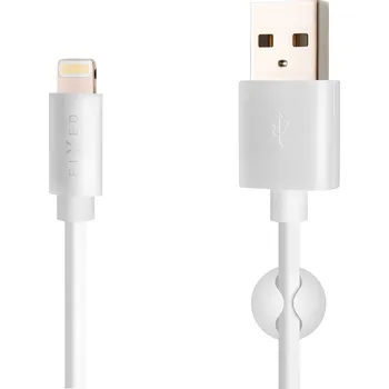 Datový kabel Kabel Fixed USB - Apple Lightning 2 m bílý