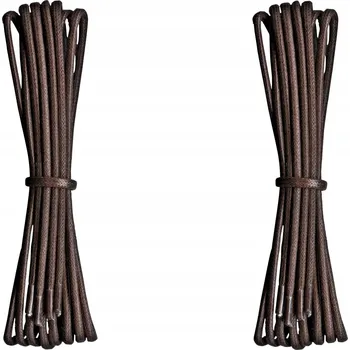 Vrták VOSKOVANÉ Hnědé tkaničky do bot 180 cm SILNÉ 0,5 Kulaté 5mm G16-02