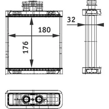 Výměník tepla, vnitřní vytápění MAHLE AH 75 000P