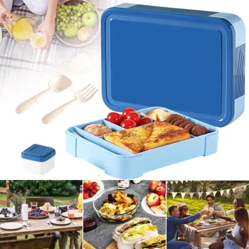 Svačinový box LUNCHBOX CHLADICÍ NÁDOBA NA JÍDLO SNÍDAŇOVÁ KRABIČKA 1330 ml